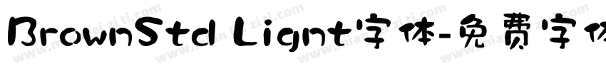 BrownStd Lignt字体字体转换